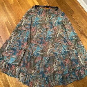 Catherine Malandrino Multicolor Paisley A-Line Skirt